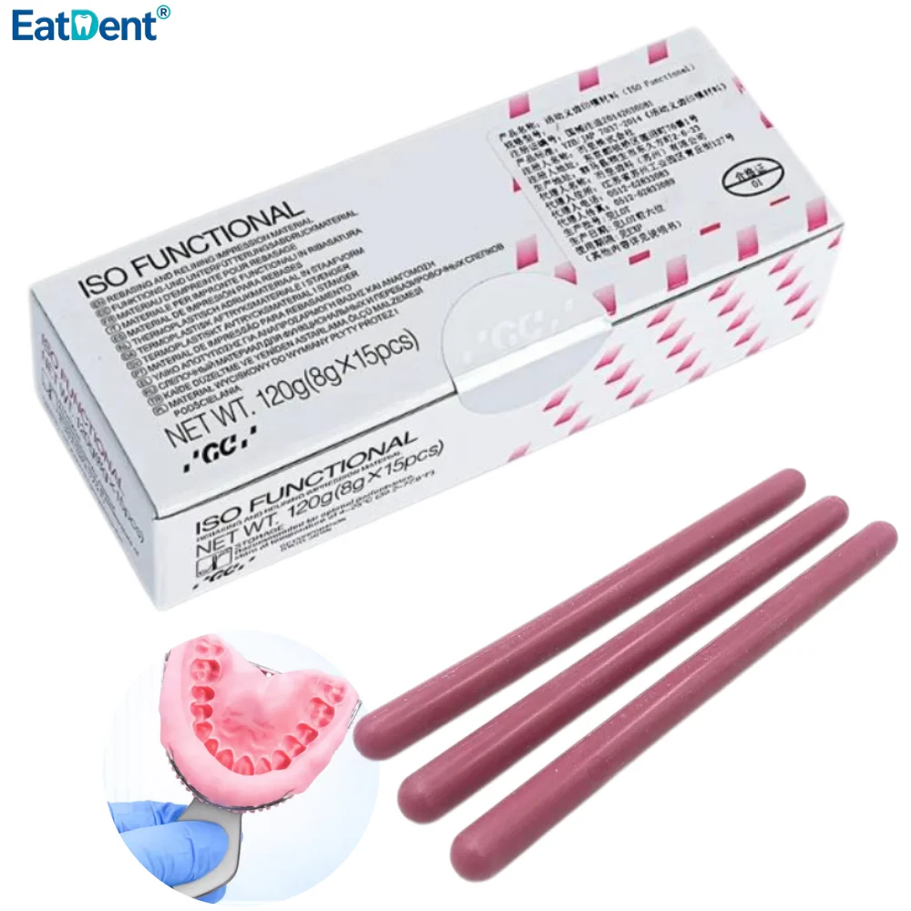 15PCS/Box FUJI GC Dental ISO FUNCTIONAL Compound Stick Rebasing Relining Impression Material Denture Teeth Tray Edge Shaping Wax