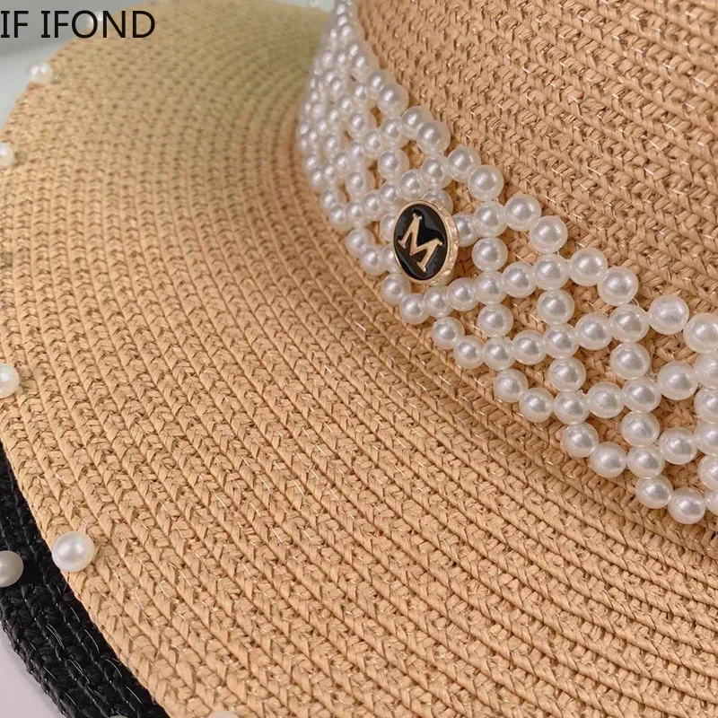 New Elegant Women\'s Summer Straw Hat Fashion Derby Beach Sun Hats Holiday Panama Hats Chapeu Feminino