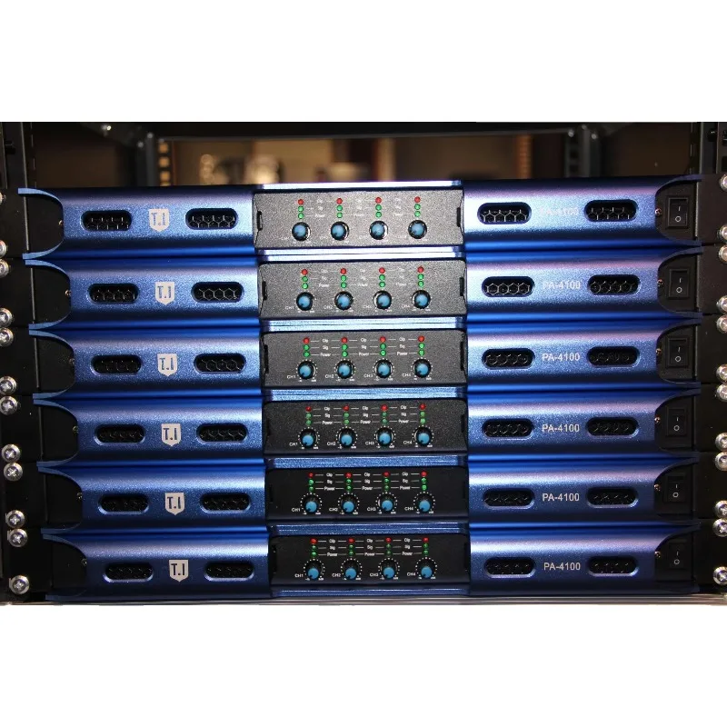 Digital DSP Power Amplifier, Standard Professional Audio Amp for Stage Performance and Speakers
