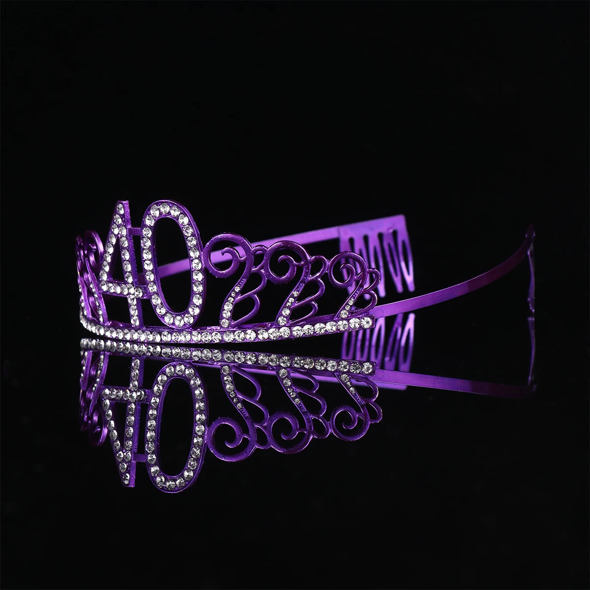 

Rhinestone Hair Accessories Headwear Headdress Birthday Tiara for Women Crown Accessory Decorations Number Cake
