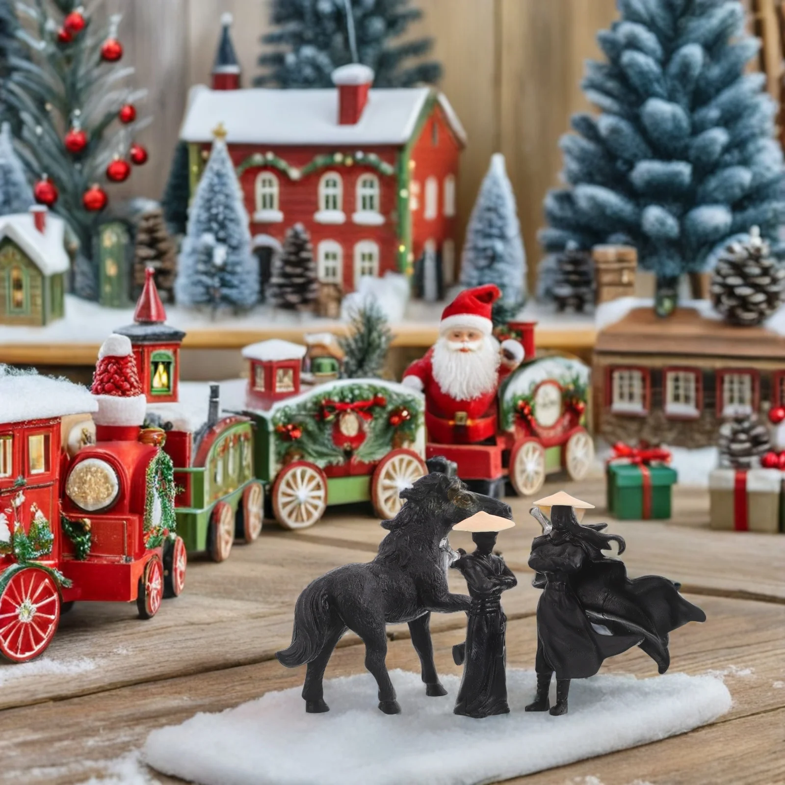 

12Pcs Mini Resin Ancient Chinese Warrior Craft Traditional Micro Landscape Decorations Desktop Garden Ornament Fish Tank