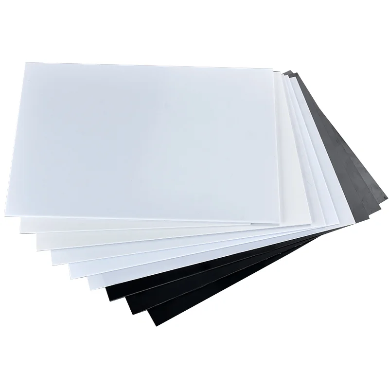 1pcs 0.5-12mm White Black ABS Plastic Plate Sheet For DIY Model Making RCCar Craft Projects Parts Material