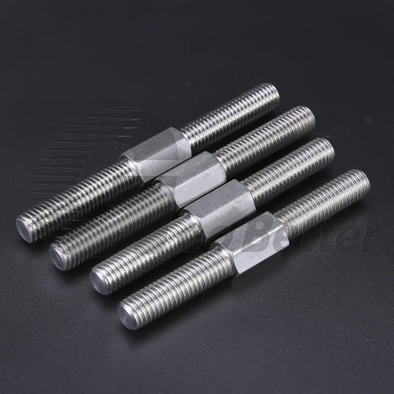 M4 M5*L=30-100mm Left and Right Thread Double End Thread Rod Stud Bolts A2 304 Stainless Steel Dual Head Threaded Bar Stick