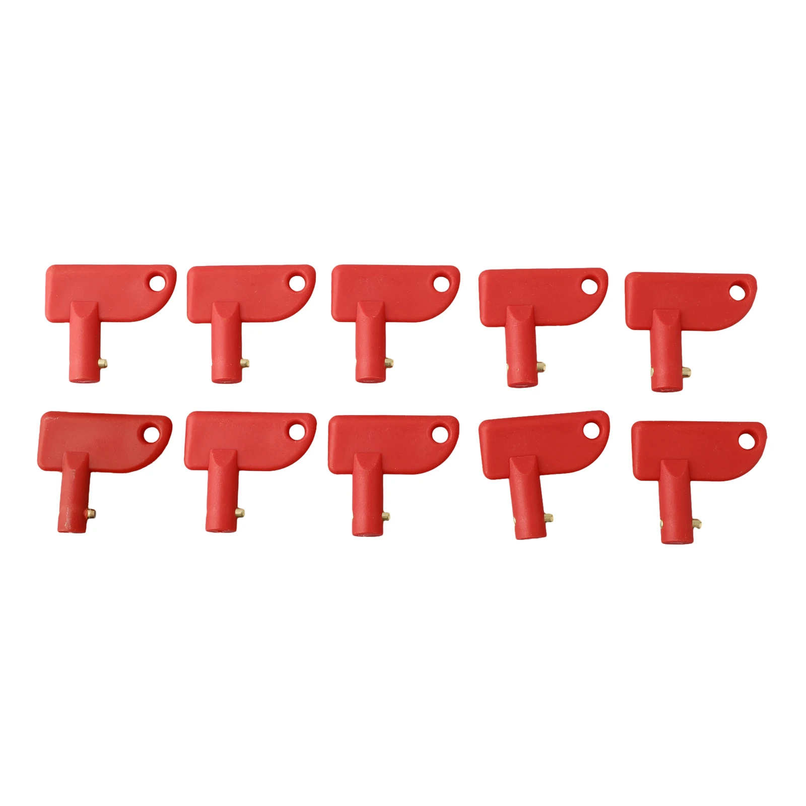 10pcs/set Spare Key For Battery Isolator Switch Power Kill Cut Off Switch Car Van Boat Replacement Auto Accessories