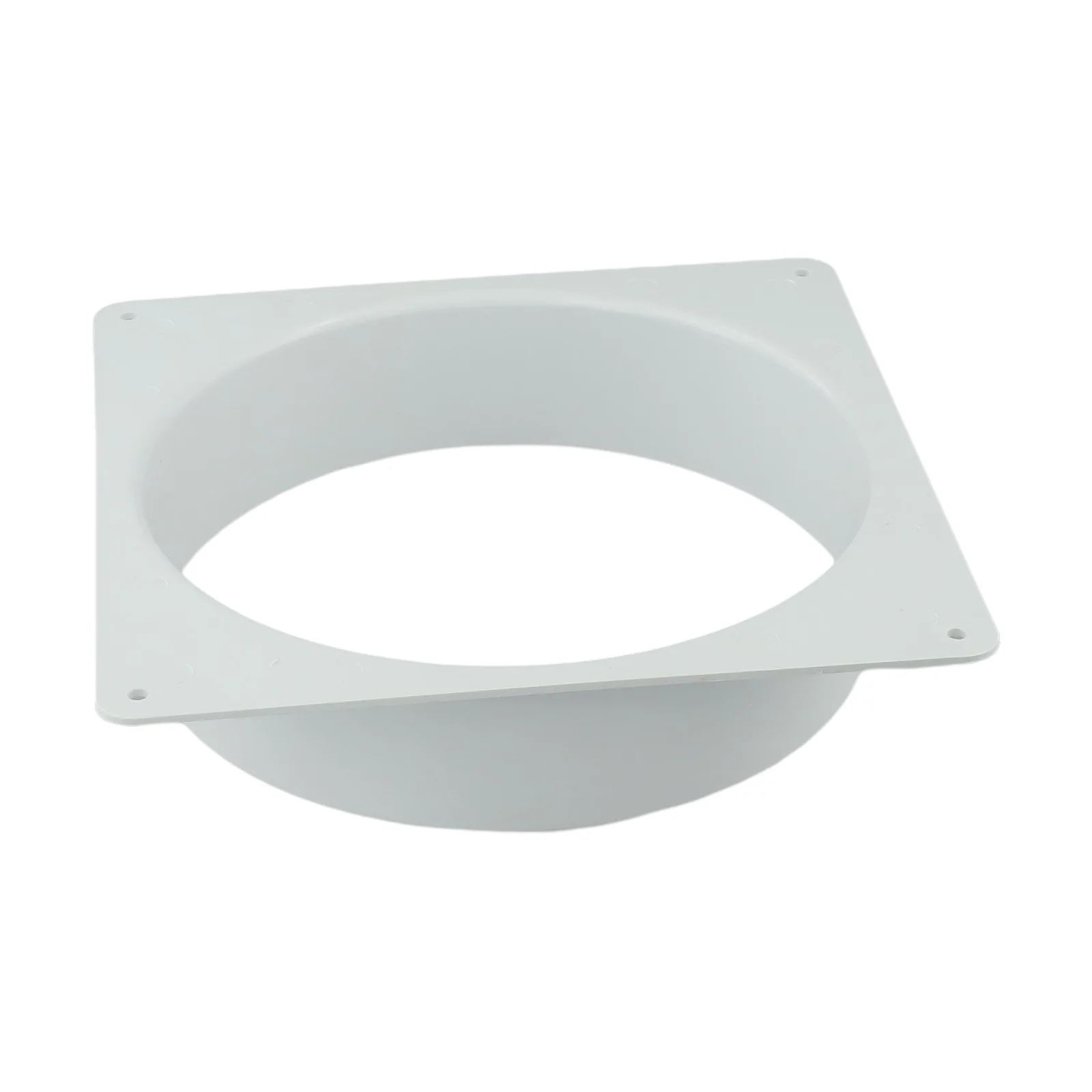 4 6 8 Inch ABS Flange Adapter For Mobile Air Conditioner For Exhaust Pipe Joint For Fresh Air System Duct Connector White