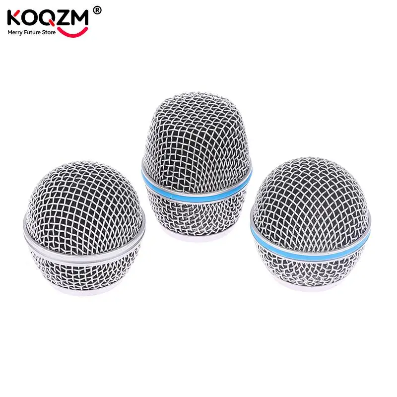 Microphone Replacement Head Steel Mesh Handheld Microphone Grill Mesh Head Fits ForShure-Beta 58A 87A DIY Parts Accessories