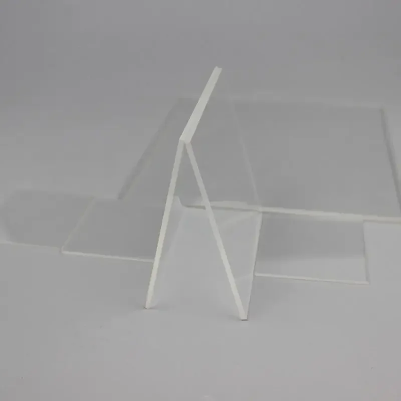 Placa de vidrio de sílice fundido transparente pulido de doble cara, 1 piezas, 30mm x 30mm x 1mm, placa cuadrada de vidrio de cuarzo