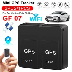 1-2pcs Mini GF 07 GPS Car Tracker Real Time Tracking Anti Theft Anti Lost Locator Strong Magnetic Mount SIM Message Positioner