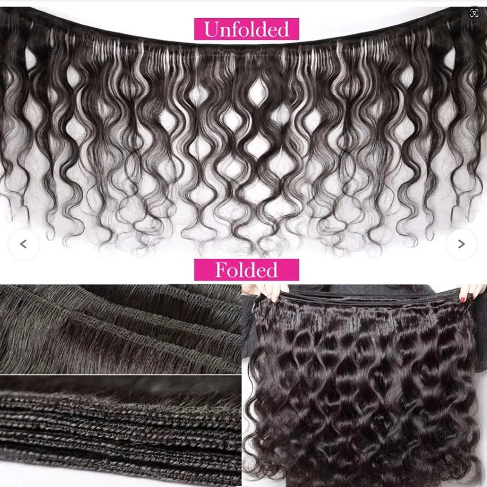 Bundel Gelombang Tubuh Brasil 100% Rambut Perawan Diproses Gelombang Tubuh 3/4 Bundel 100% Bundel Jalinan Rambut Manusia Penawaran Hitam Alami