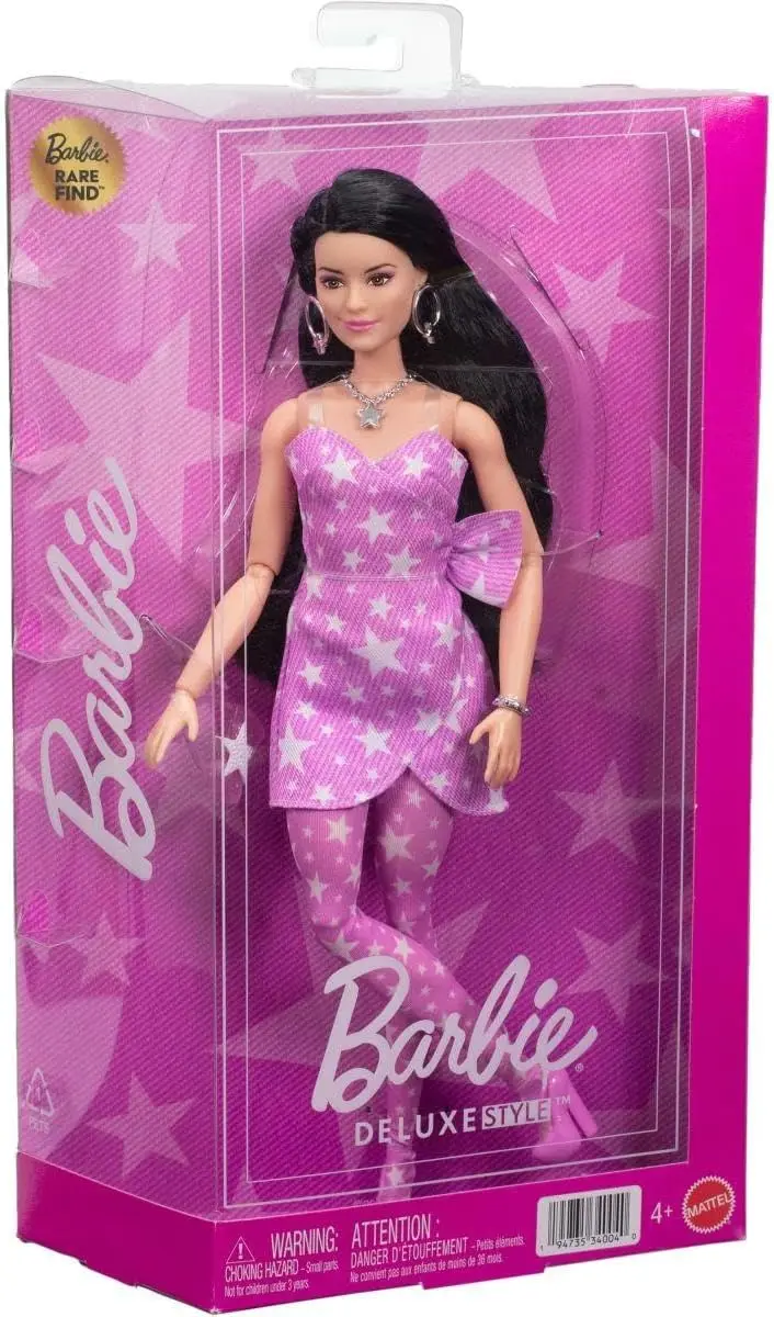 Original Mattel Barbie Deluxe Style Wave 3 Doll for Girls Articulated Joints Toys for Children Birthday Christmas Gifts JJN77