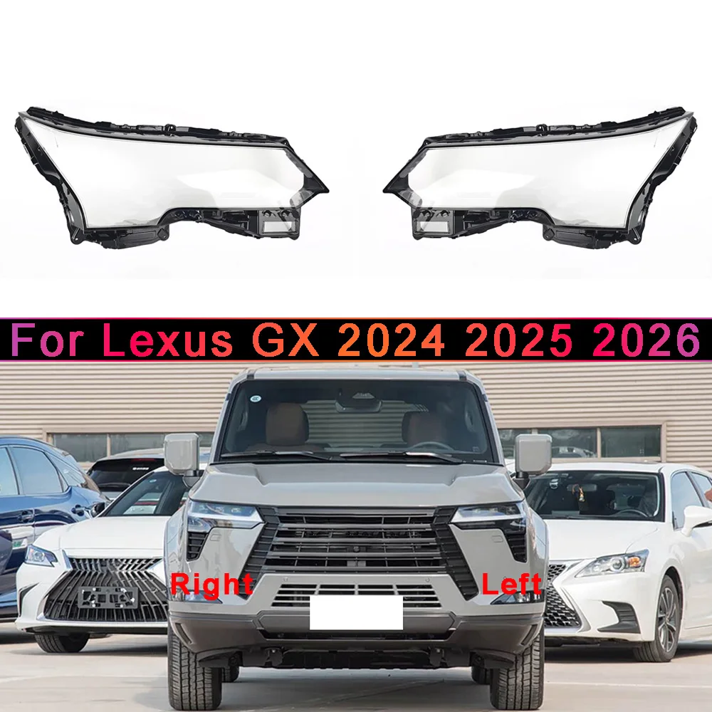 

For Lexus 2024 2025 2026 GX Vehicle Accessories Lights Cover Headlight Lights Glass Car Front Headlight Lens Cover Lights Shell