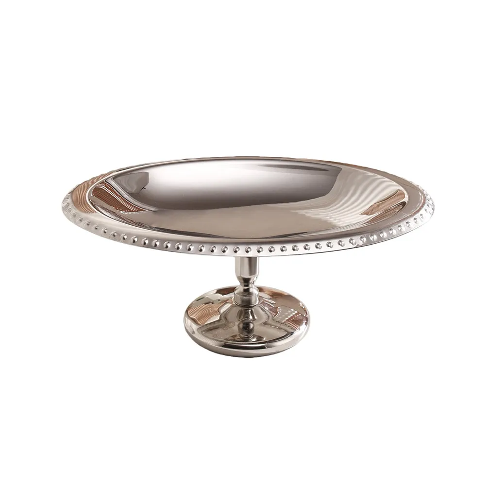 Stainless Steel Cupcake Stand Oval Pedestal Dessert Server for Ice Cream Fruits Cookies Macarons Egg Tarts 17.5 x 6.3 x 7 cm