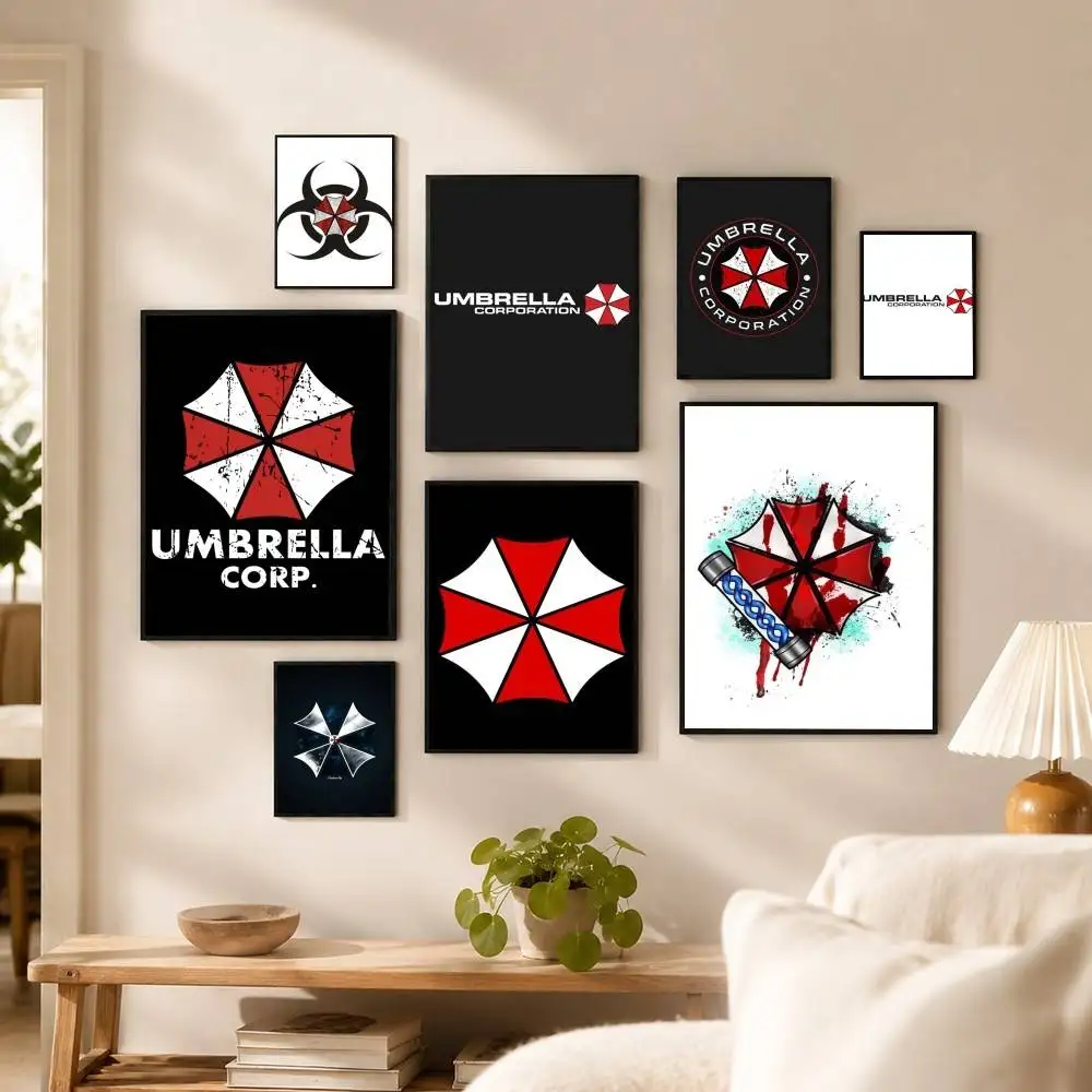 Game R-Resident E-Evil-l  Poster Waterproof Wall Art Sticker For Bar Living Room Vintage Decor High Quality Print Gift