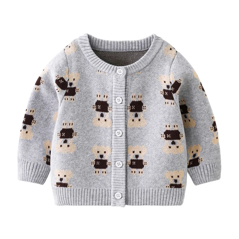 

Детский свитер с длинными рукавами, осенне-зимний новый кардиган, мужской и женский повседневный вязаный свитер, детский топ