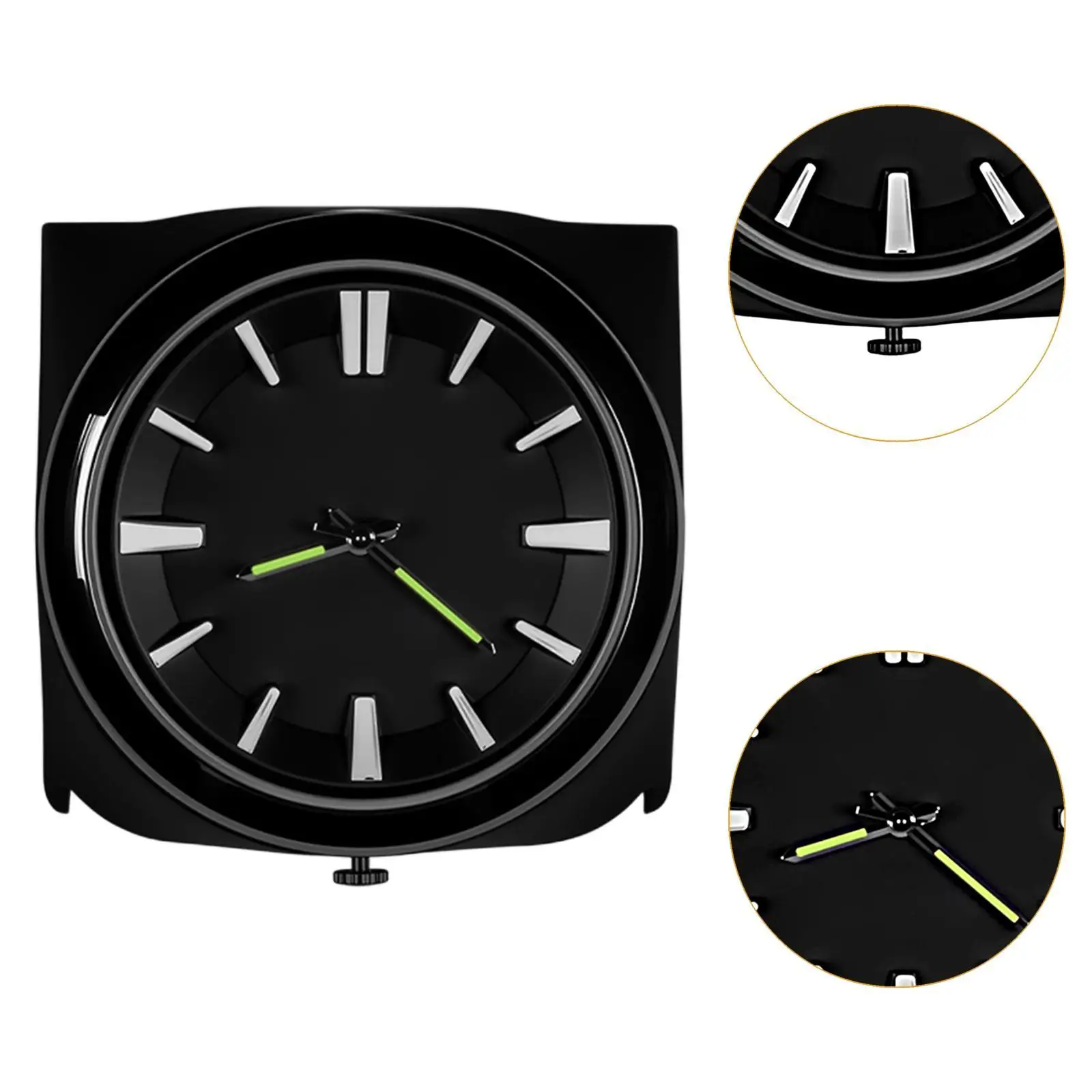 ساعة لوحة قيادة السيارة، عدسة شفافة متوافقة مع بديل دقيق، ملحقات زينة داخلية للسيارة باللون الأسود لسوزوكي جيمي #6