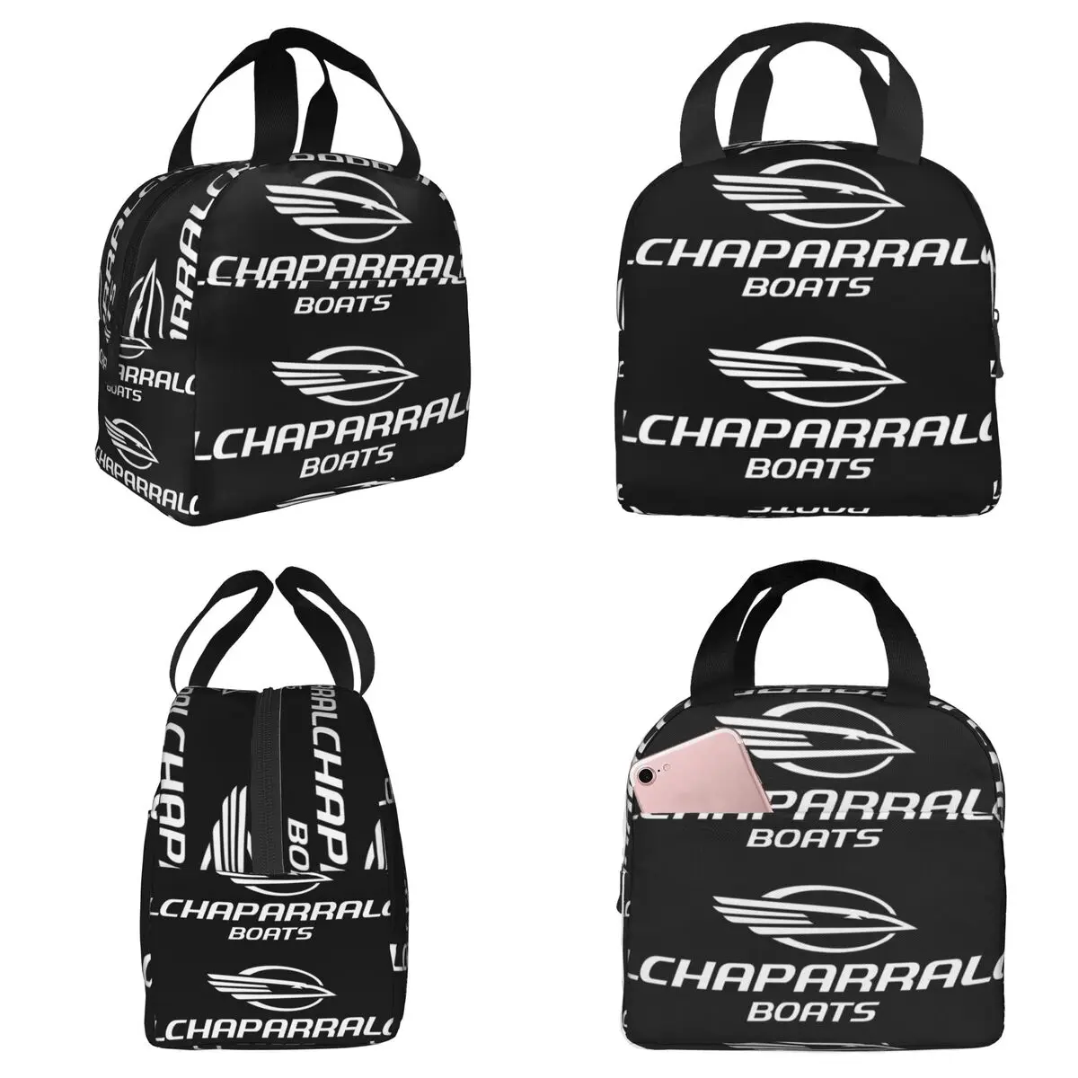 Chaparral Boats Logo POCKET SIDE Insulated Lunch Bag for Kids School Cooler Thermal Food Box Tote Portable Lunch Boxes Container