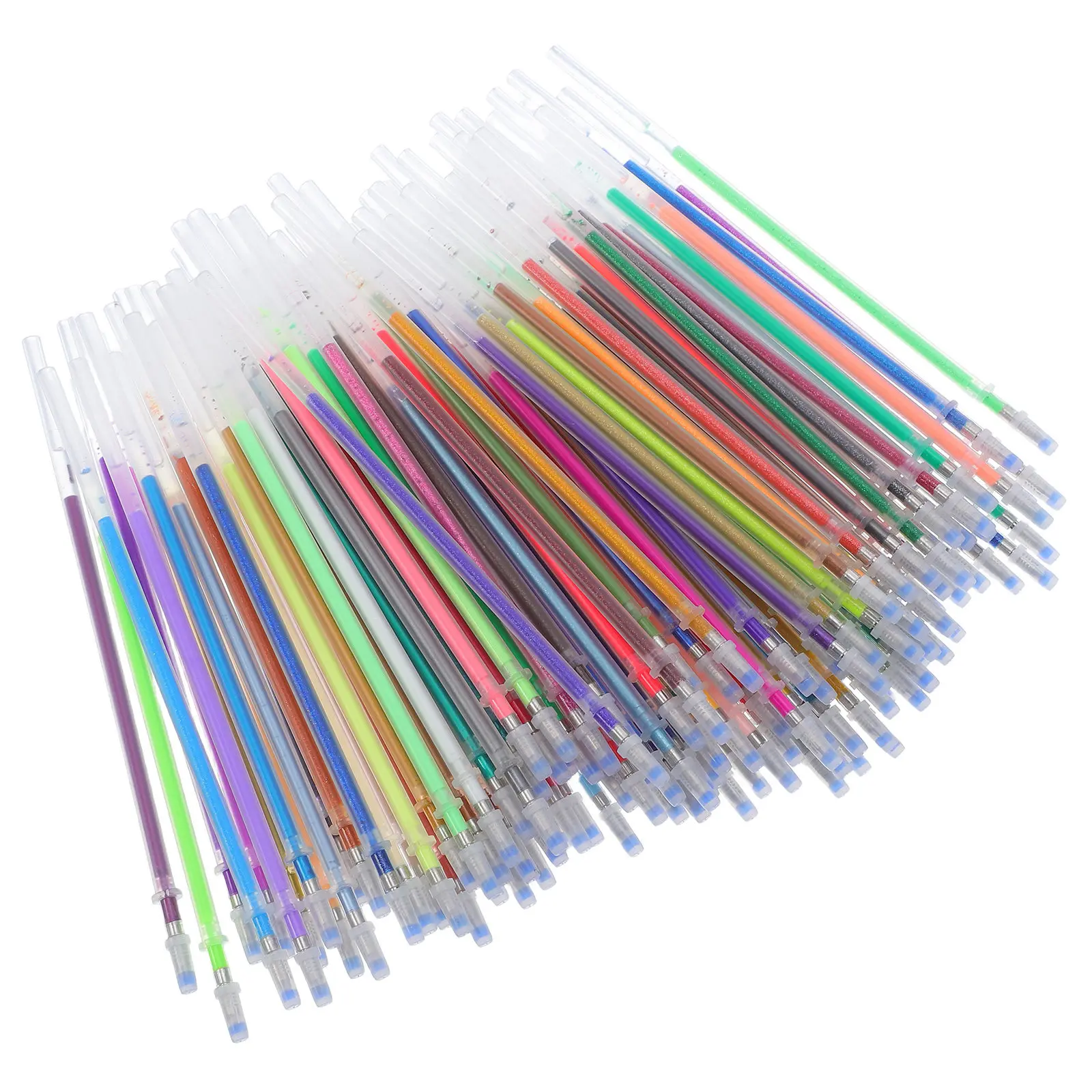 

120 Pcs Scrapbook Coloring Metallic Pen Refills DIY Gel Neon Replacements Scrapbooking
