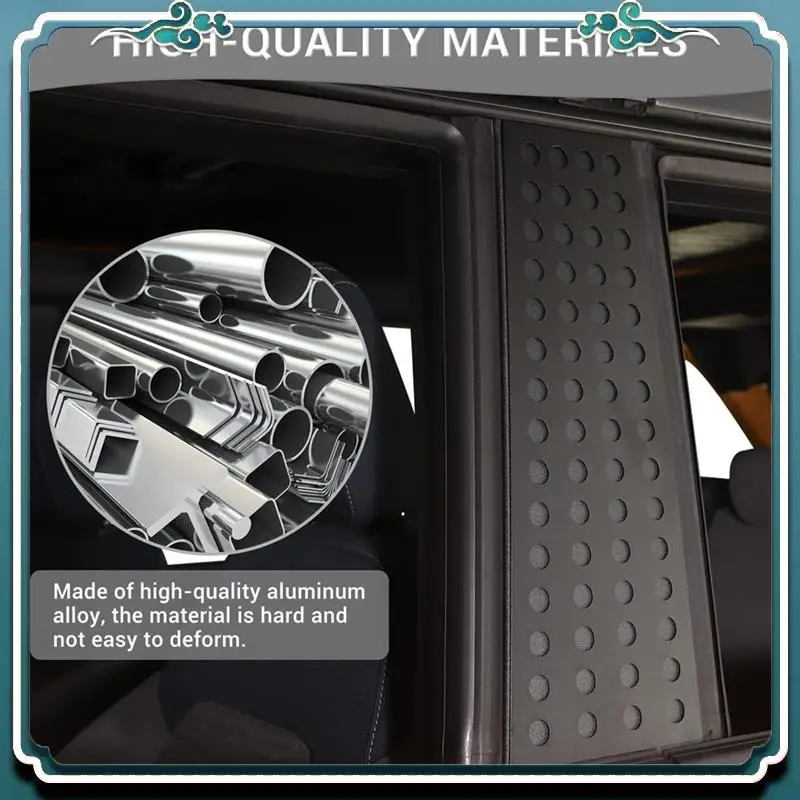 

Премиум-наклейки на центральную стойку окна, крышка панели центральной стойки для Ford Bronco 2021-2023, накладка на стойку B, аксессуары из алюминия