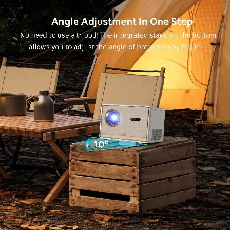 CR53 Global LED Home Projector 600ANSI Lumens 1080p 4K Support Android Smart Projector 2+32GB LCD Video Projector