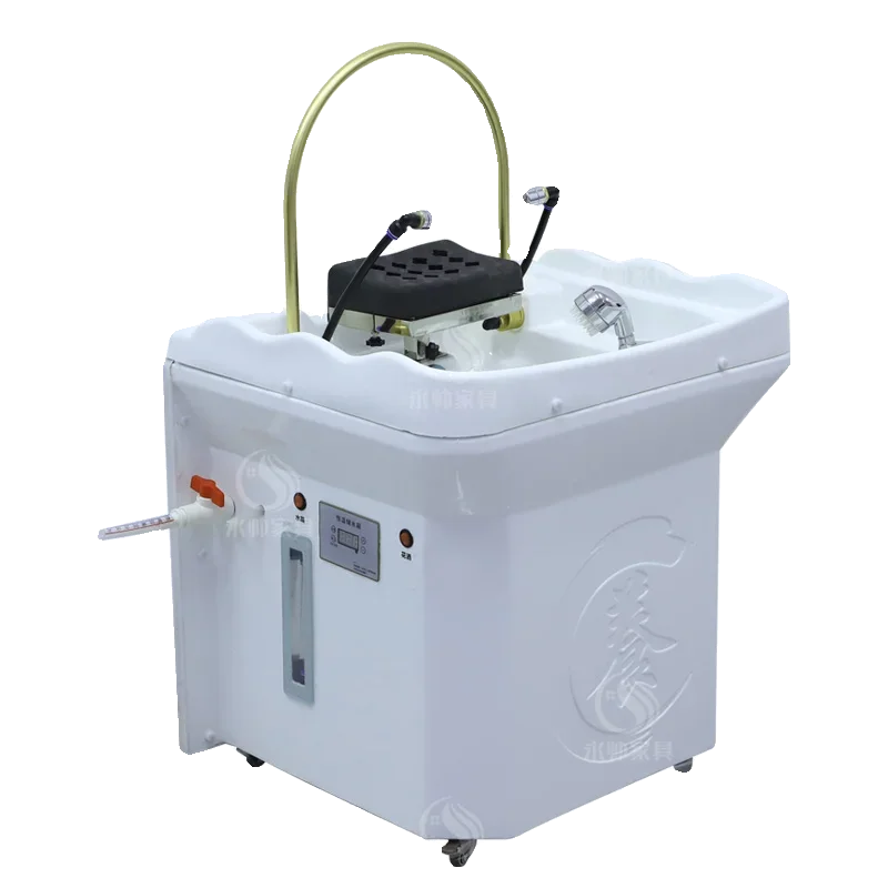 Mobile Head Therapy Machine Water Circulation Fumigation Head Therapy Health Care Hair Care Shampoo Basin