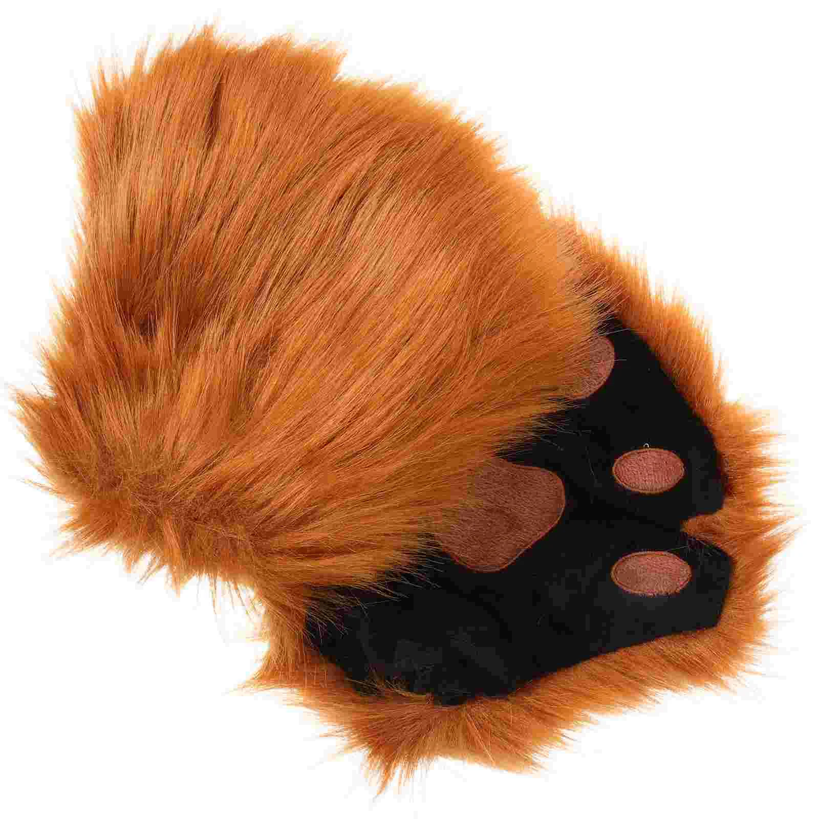 Animal Ear Gloves Paw Winter Mittens Keep Warm Cosplay for Polyester Women's