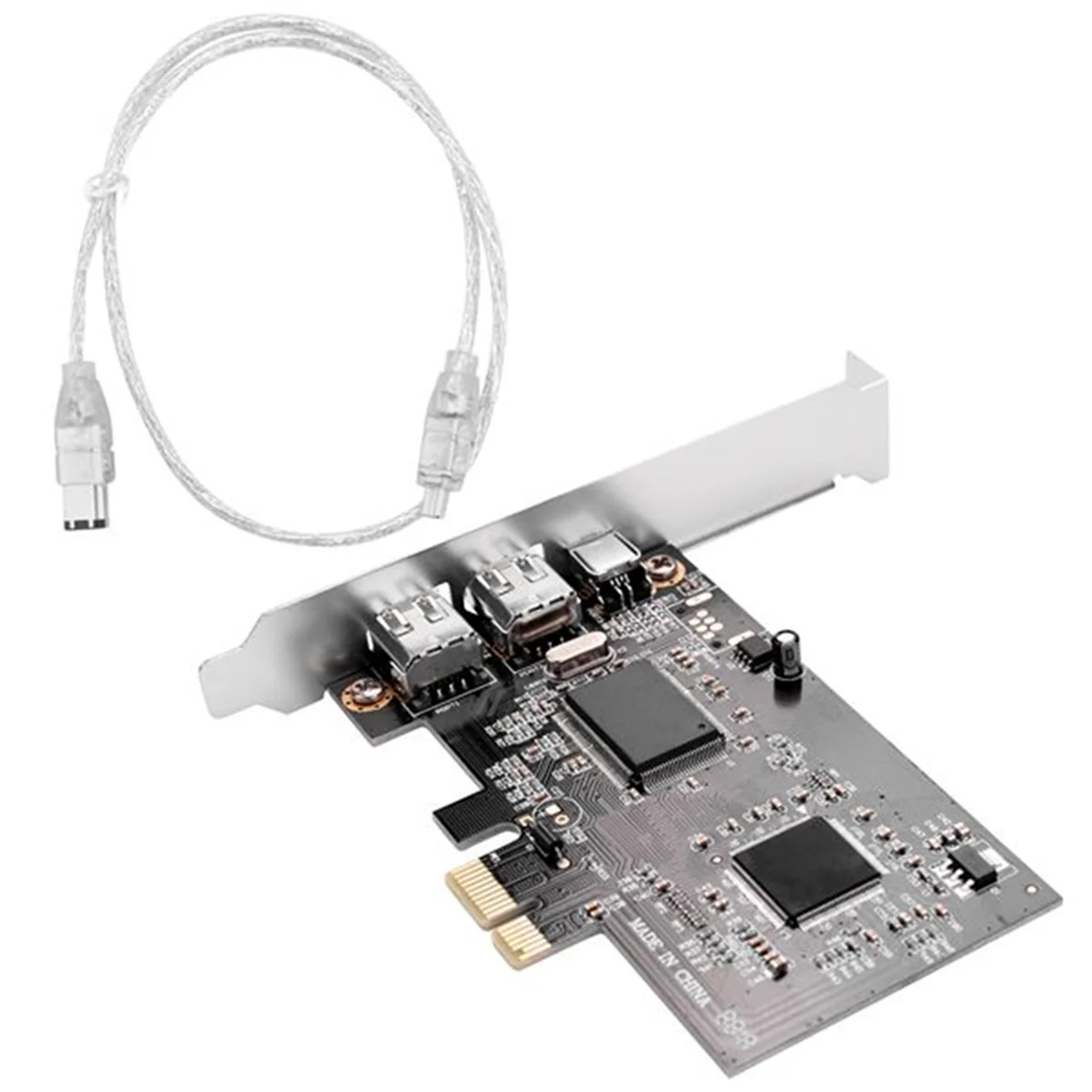 PCI Express X1 PCI-E FireWire 1394A IEEE1394 Controller Card 3 Port for Desktop