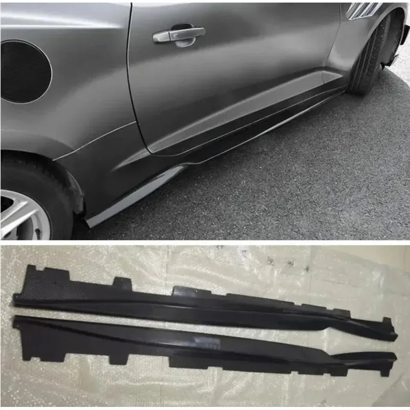 For Chevrolet Camaro 2016 2017 2018 2019 2020 2021Real Carbon Fiber Side Skirt Shovel Full body Kit