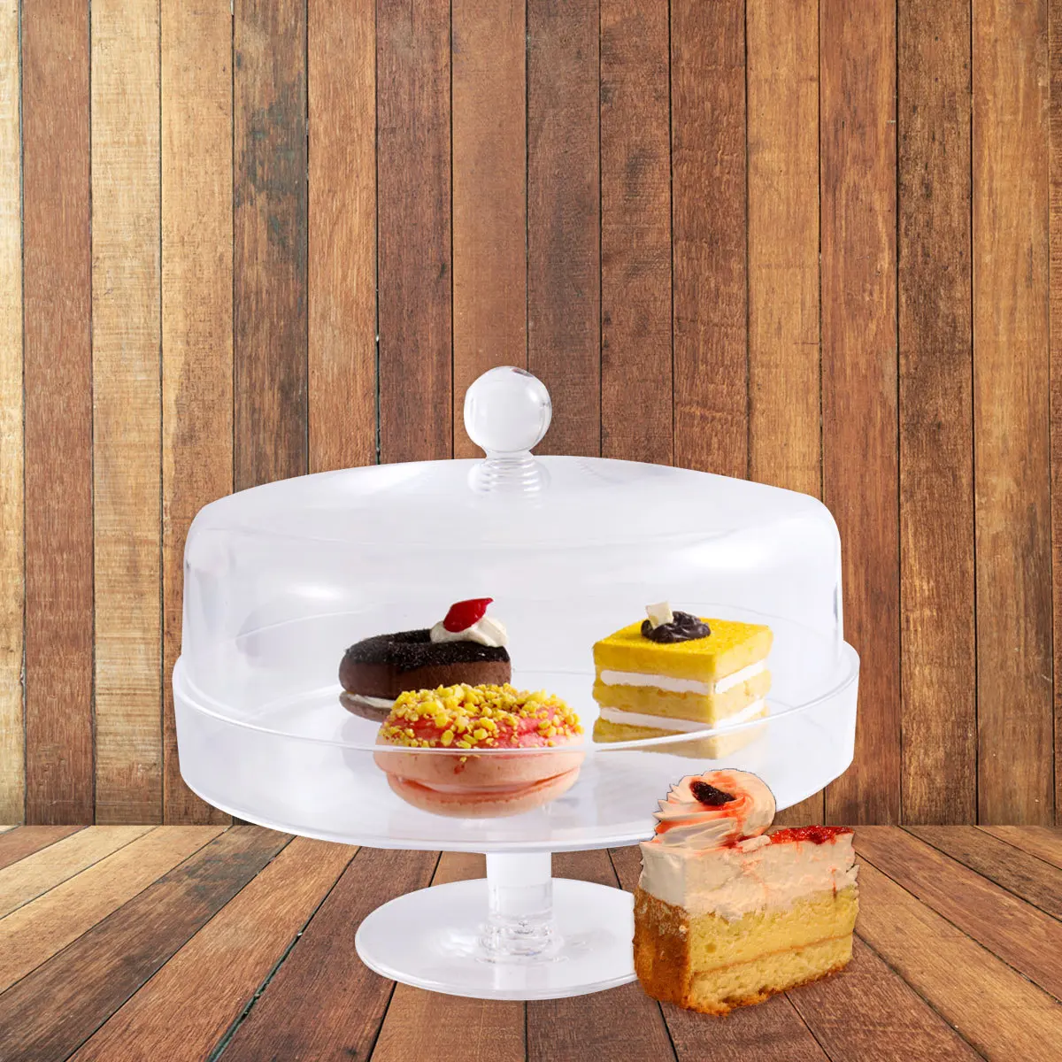 

1Pcs Food Cover Dust-Proof Transparent Plastic Protector Suitable for Cake Salad Buffet Home Kitchen Outdoor Use