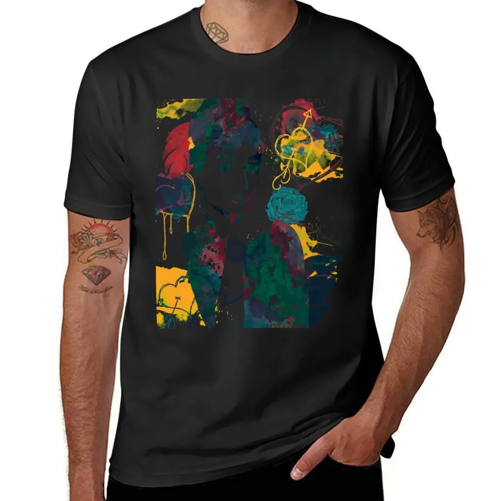 Audrey Hepburn nature colours T-Shirt plus sizes cute clothes designer t shirt men