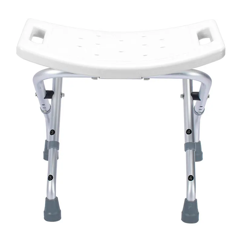 Foldable aluminum alloy bath chair for the elderly, children, pregnant women, adjustable height bath chair bath stool DL-9021