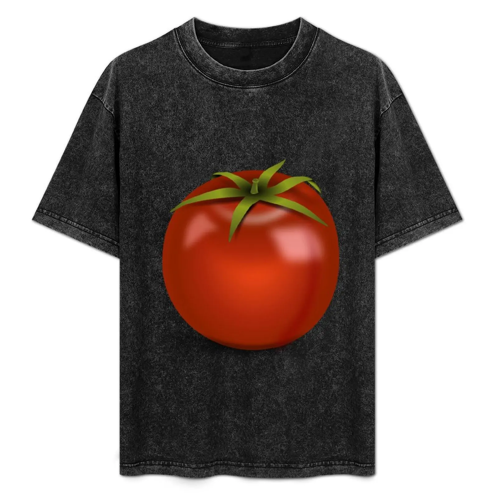 

Tomato, food Art Style Funny T-Shirt Large Size Short Sleeve T-Shirt