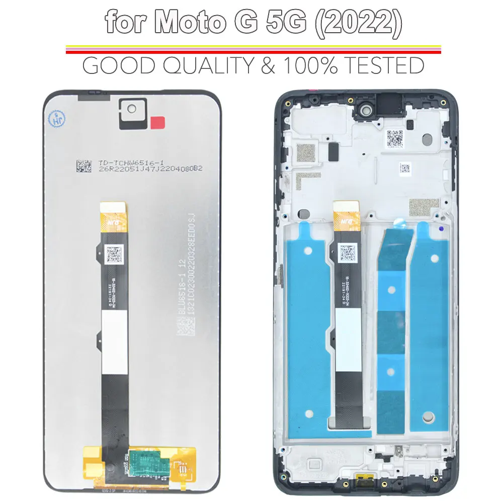 100% Tested LCD for Motorola Moto G 5G 2022 LCD Display Touch Screen Digitizer Assembly for Moto G 5G XT2213 LCD