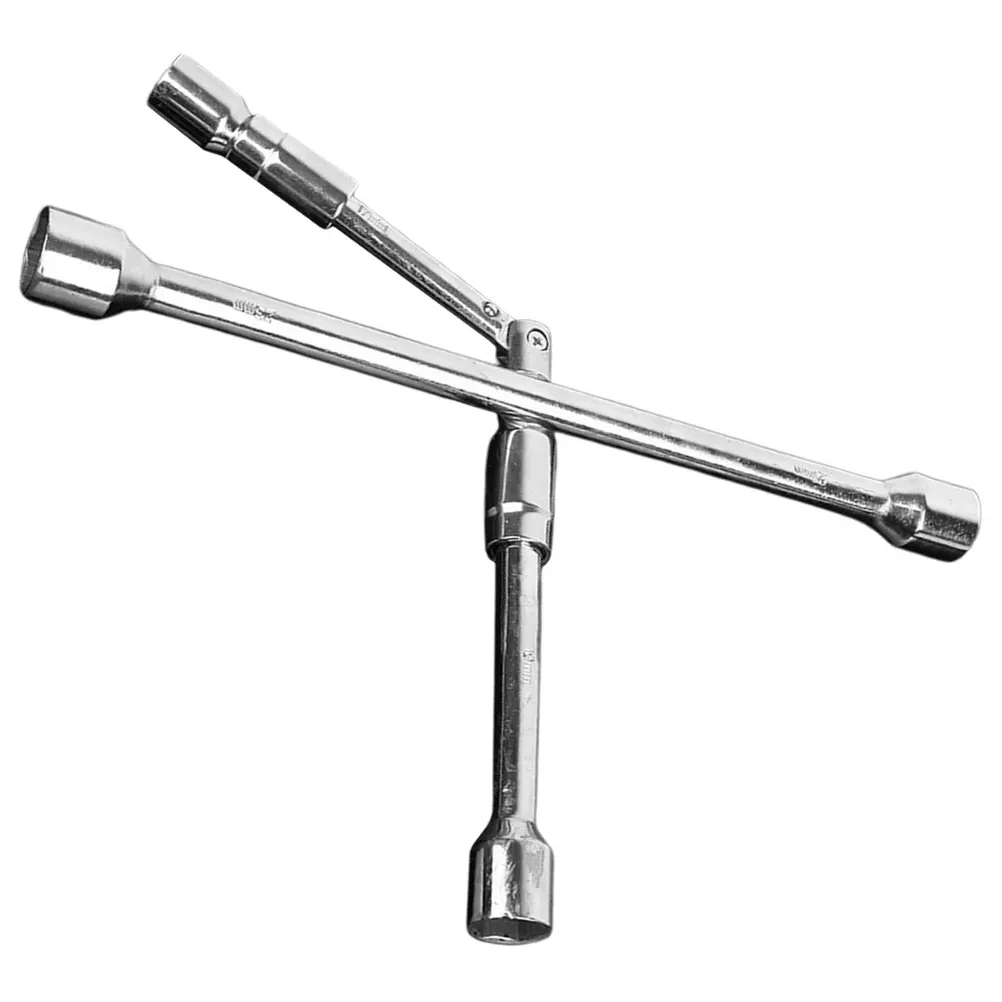 

Foldable Car Tire Wrench Lug Nuts Remover Universal Spanner Collapsible Iron Tool Maintenance Auto Repair