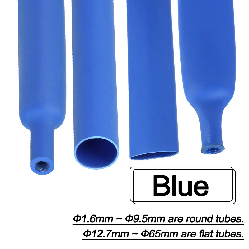 3 Meter 3:1 Schrumpfschlauch mit Kleber 1,5mm~50mm Doppelwandiger Schrumpfschlauch Selbstklebend DIY Draht Wasserdichte Polyolefin-Isolierhülle