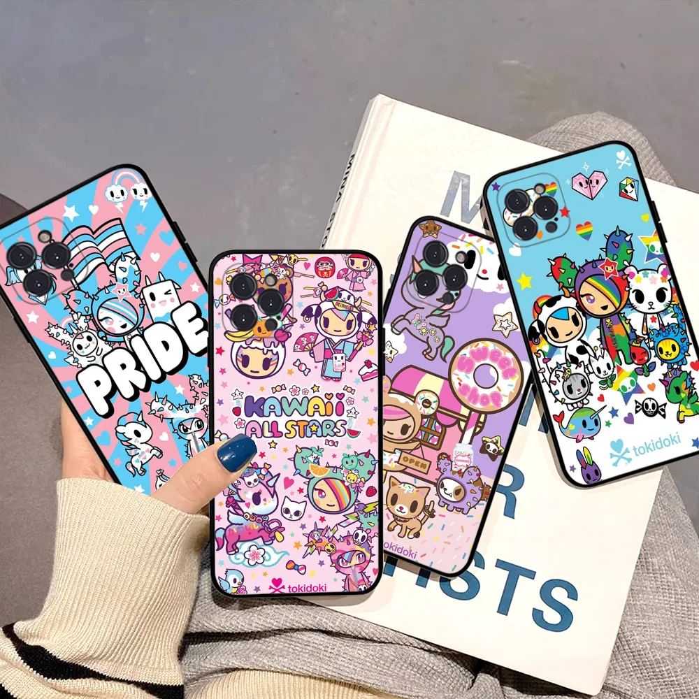 Japan T-Tokidokis Phone Case For IPhone 16 15 8 7 6 6S Plus X SE XR XS 14 11 12 13 Mini Pro Max Mobile Case