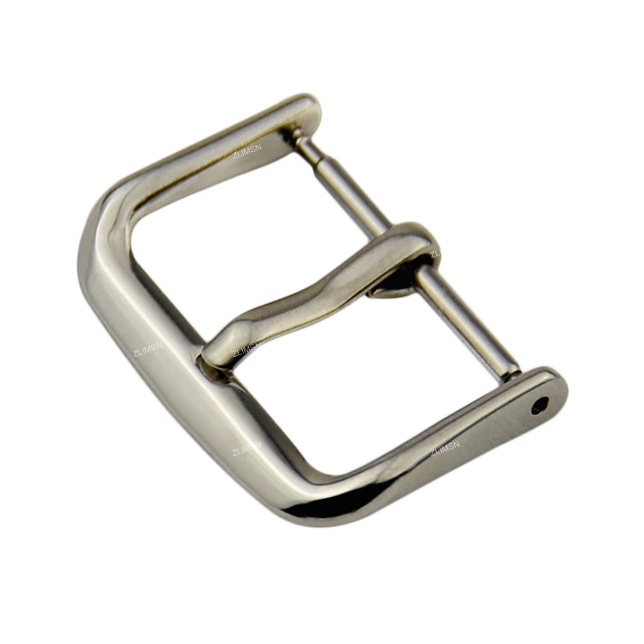 

2 шт. пряжка для часов из нержавеющей стали, серебристый, черный, розовое золото, полированный для кожаного ремешка для часов, часовщик