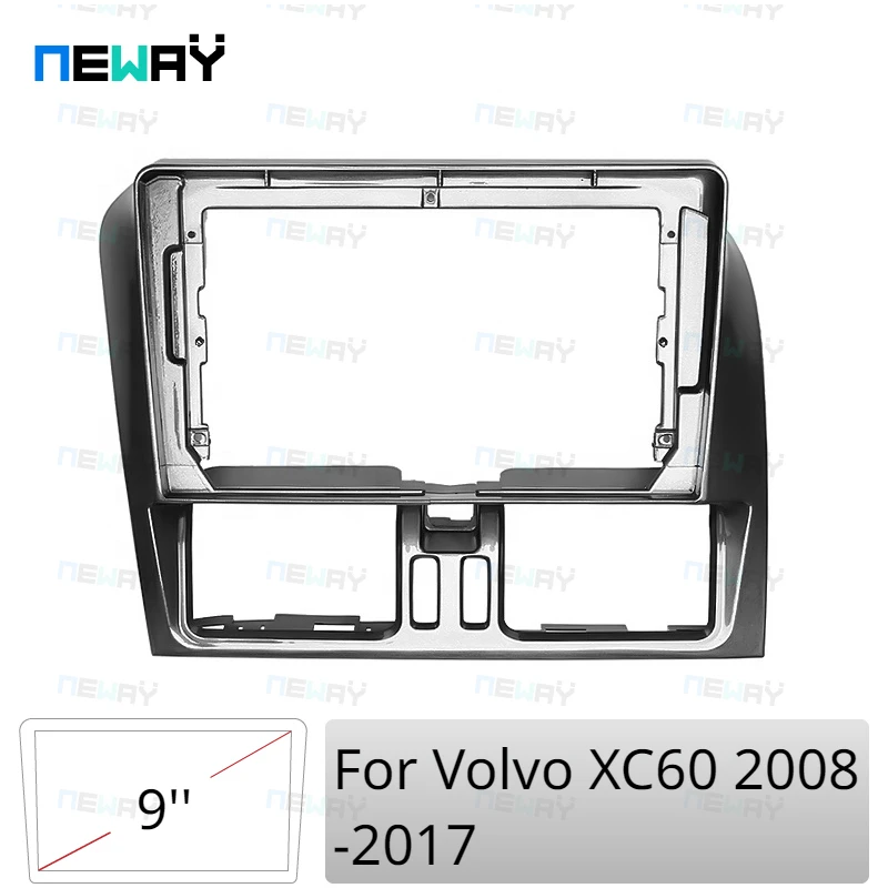 Car Radio Fascia for Volvo XC60 2008-2017 DVD Stereo Frame Plate Adapter Mounting Dash Installation Bezel Trim Kit