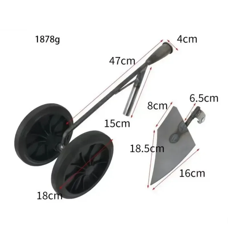 2026 Latest Heavy Farm Tools for 2-Wheel Garden Hoe Cultivator Hand Plow for Weeding Tilling Furrowing Agricultural Tool