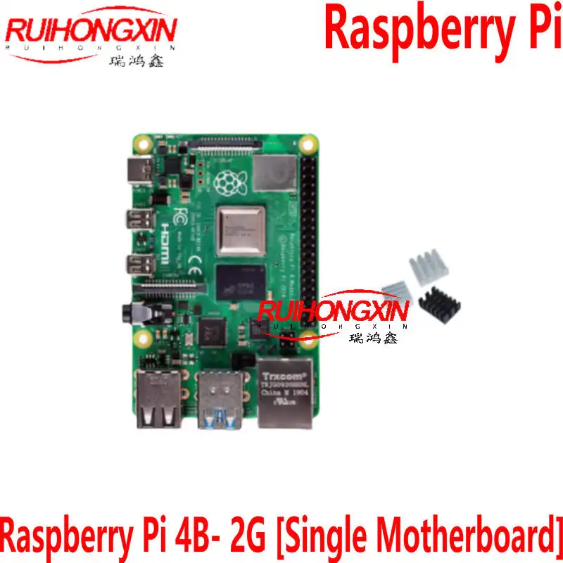 Raspberry Pi 4B- 2G [Single Motherboard] Development Board PI 4 2G