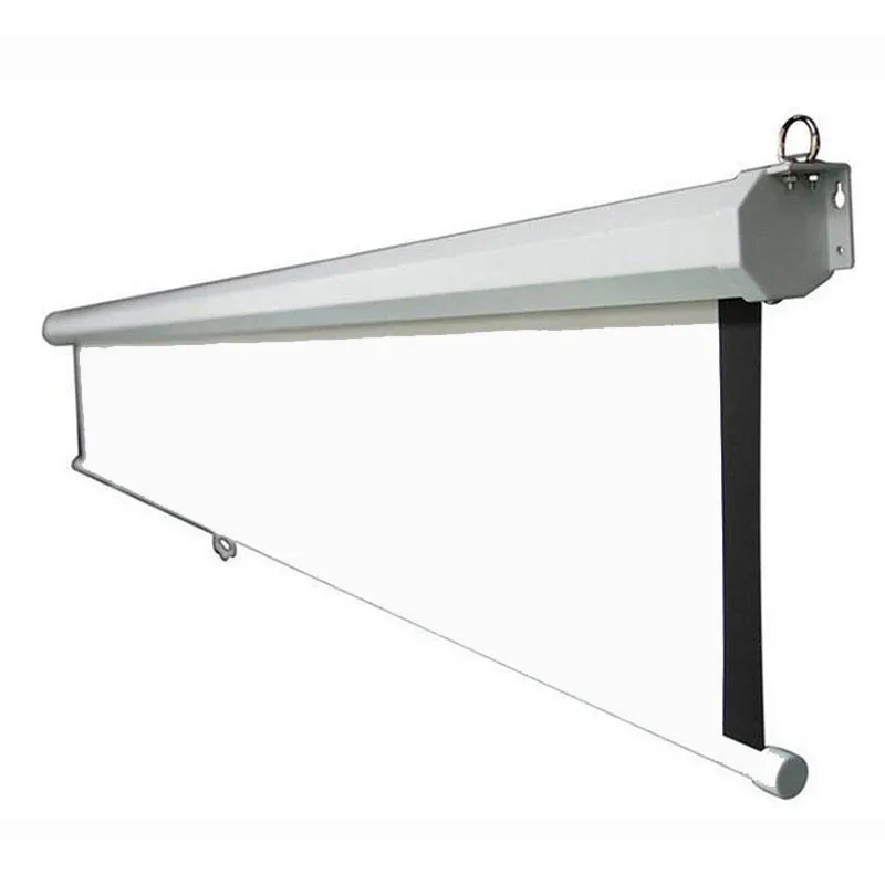 

White Plastic White Fiberglass Gray Fiberglass Anti Light Hand Pulling Manual Self Locking Screen Projection Screen