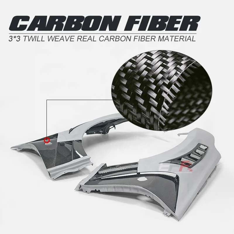 Front Fender for NISSAN 370Z 09 Onwards Z34 EPA ATTK Type (top Vents and Below Vents Opened)