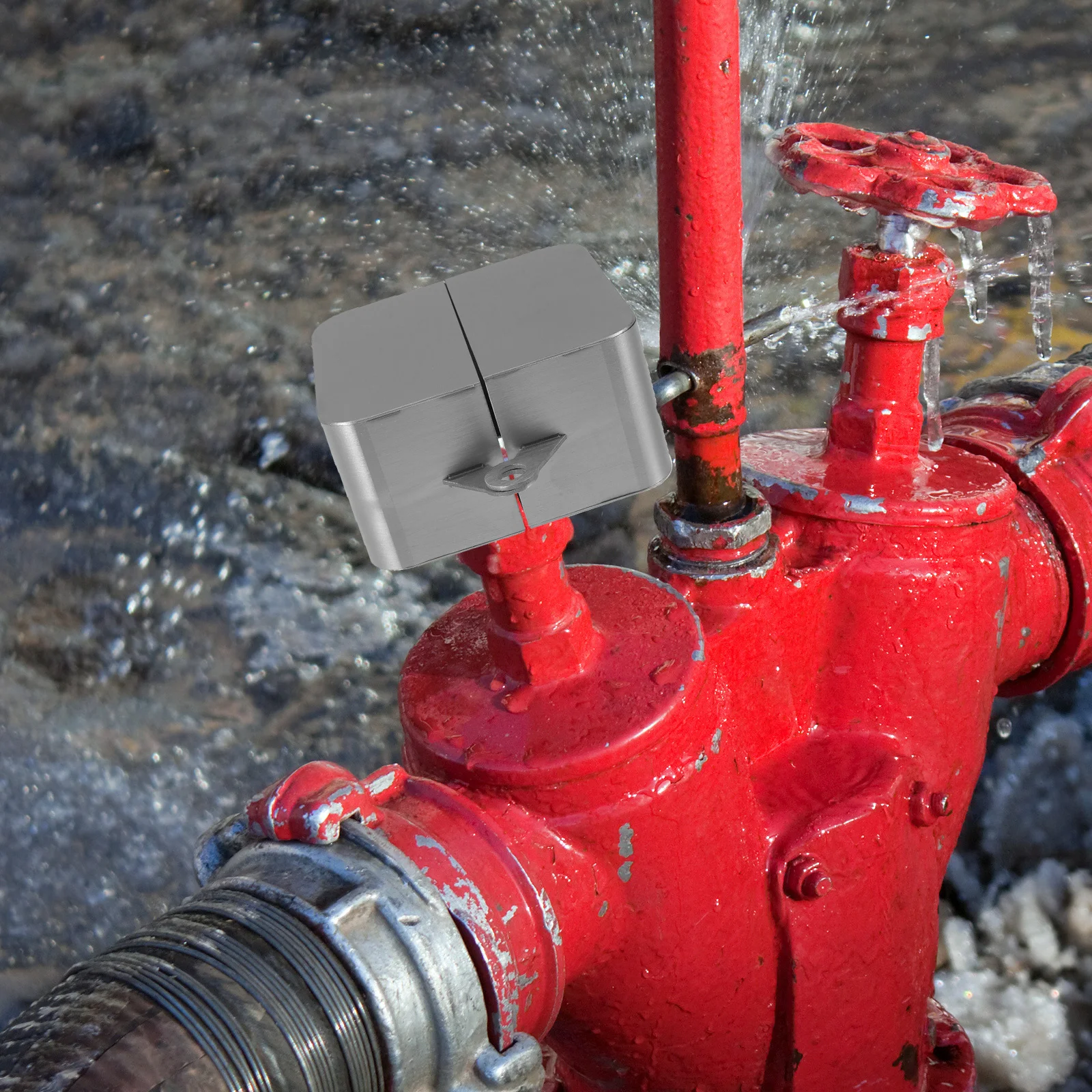 

1 Set Stainless Steel Water Faucet For 1-1/2 To 3 Inch Valve Handle Outdoor Lock System Garden Hose Spigot Lock Metal Water