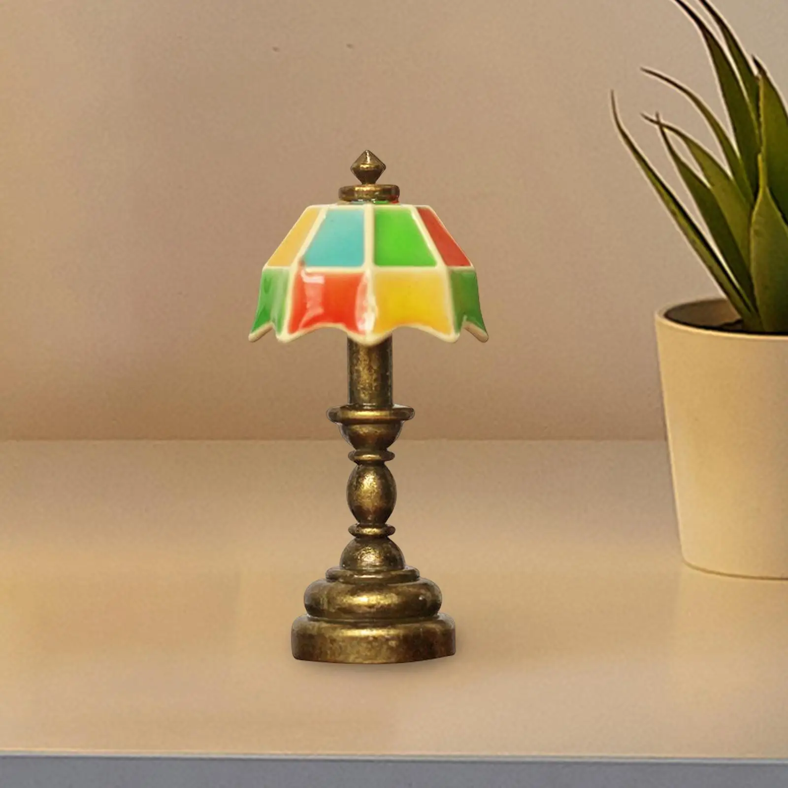 1:12 Lampa stołowa do domku dla lalek Miniuatura Lampka na biurko do domku dla lalek do dekoracji