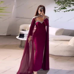 Charming Evening Dresses Elegant Prom Dress Full Sleeves Floor Length Robes For Formal Party  vestidos de noche Customized 2025