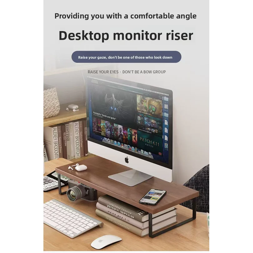 Computer Monitor Elevated Monitor Base Home Office Storage Rack Computer Desktop Creative Storage Rack Office Storage Supplies