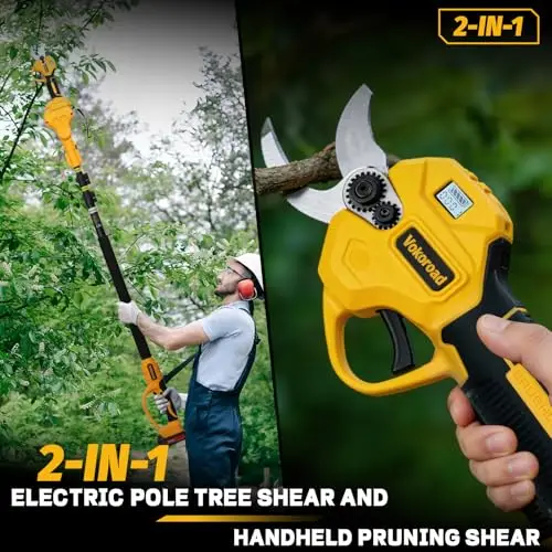2-in-1 Electric Pruning Shears Cordless for DeWALT 20V MAX Electric Power Pruner Max 1.5