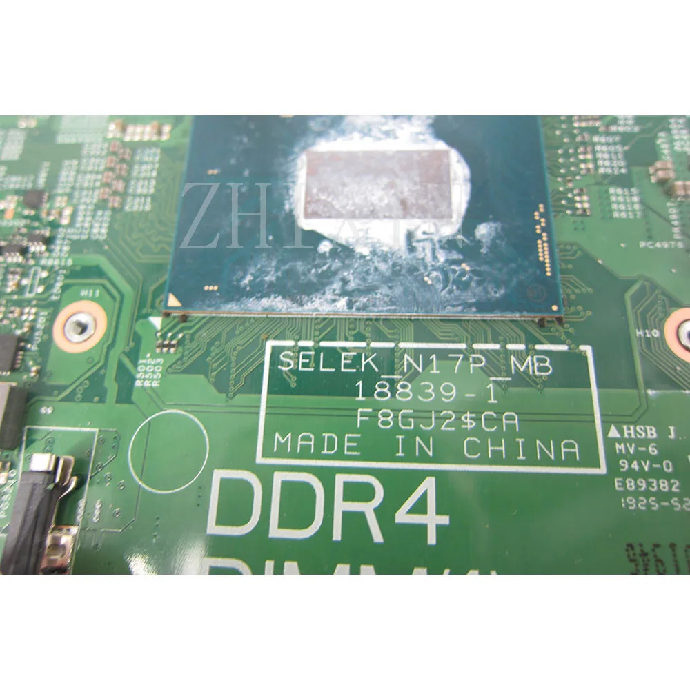 

For DELL G3 15 3590 Laptop Motherboard I5-9300H/I7-9750H CPU DDR4 SELEK N17P MB CN-0MFHW7 0GJ58G 18839-1 Notebook Mainboard