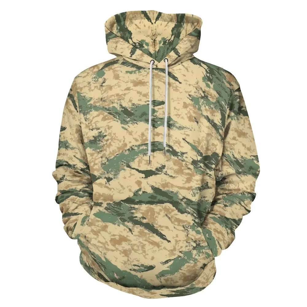 2024 Y2K Retro Style Men's Hoodie Camouflage Pattern 3d Printed Men's Sweatshirt Pullover Casual Top Street Fashion Hoody