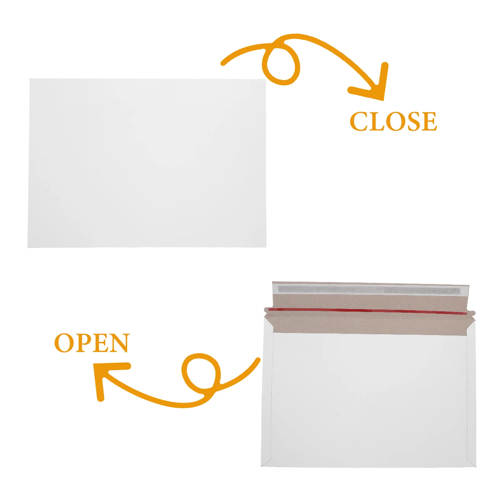 

40Pcs Blank Envelopes Self-Adhesive Thickened Paper Mailing Storage Bags File Bags Office Document Holders Thickened Envelopes
