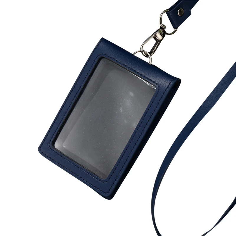 

PU Card Honder Office Worker Emploee Card Slot with Lanyards Student Campus ID card Stoage Pouch